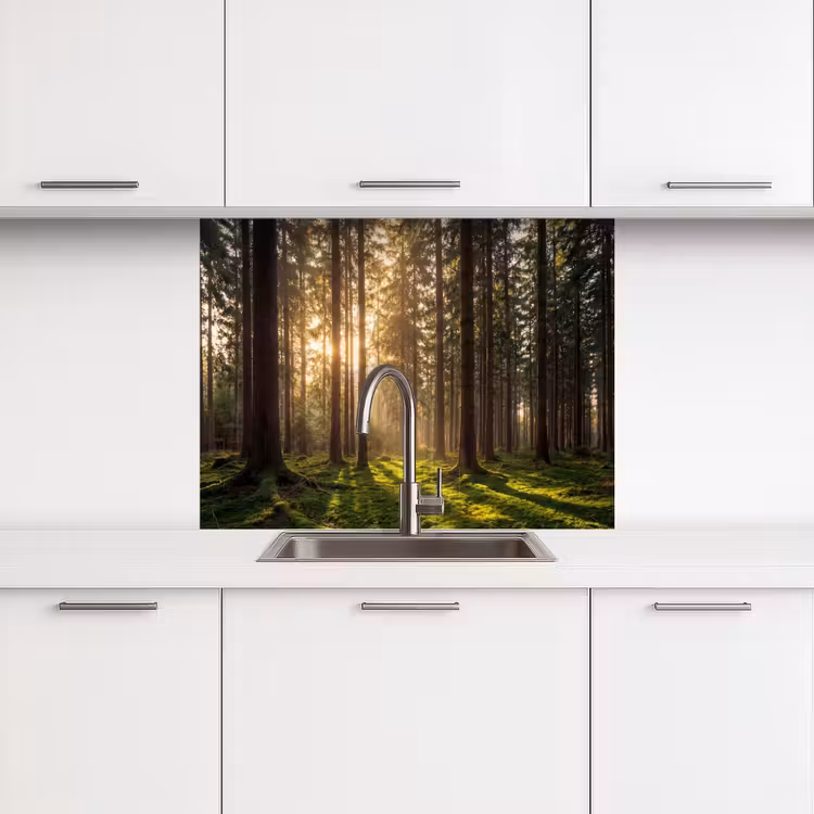 Crédence cuisine - Forêt - Herbe - Soleil — 3