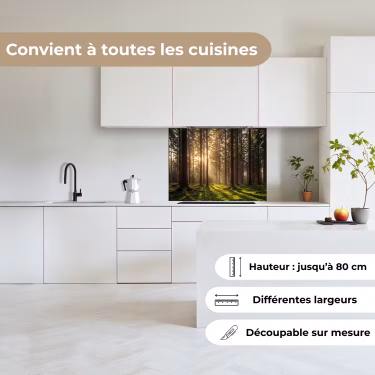 Crédence cuisine - Forêt - Herbe - Soleil — 6