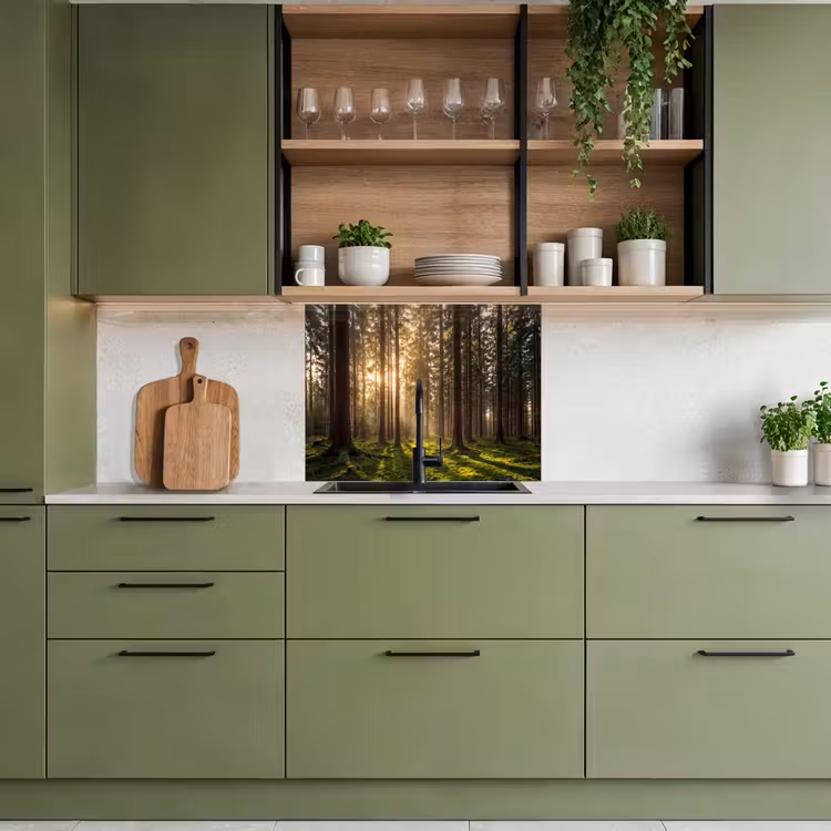 Crédence cuisine - Forêt - Herbe - Soleil — 7