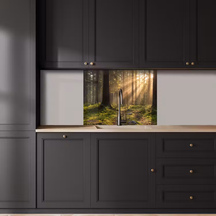 Crédence cuisine - Forêt - Soleil - Herbe — 5