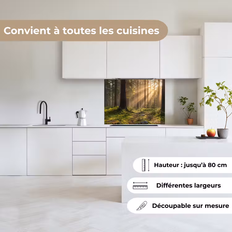 Crédence cuisine - Forêt - Soleil - Herbe — 6