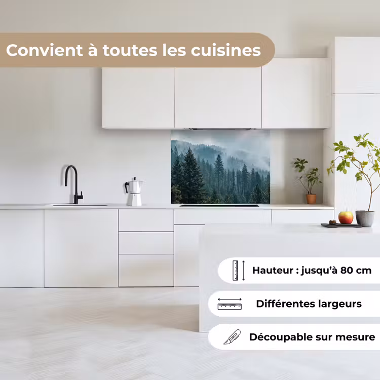 Crédence cuisine - Naaldwoud - Bergen - Fog — 6
