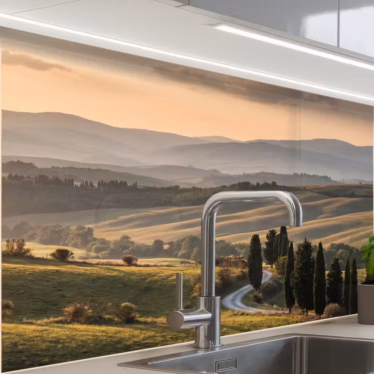 Crédence cuisine - Toscane - Paysage - Collines — 1