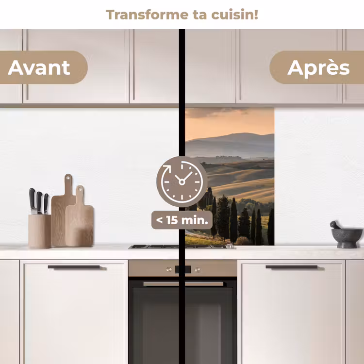 Crédence cuisine - Toscane - Paysage - Collines — 2