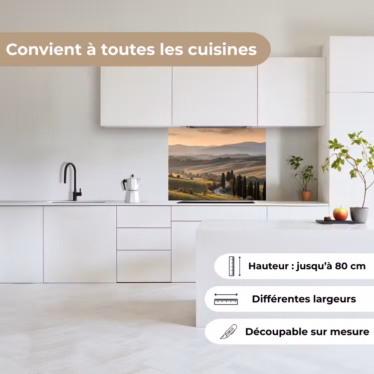 Crédence cuisine - Toscane - Paysage - Collines — 6