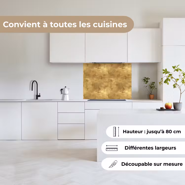 Crédence cuisine - Industriel - Texture - Or — 6