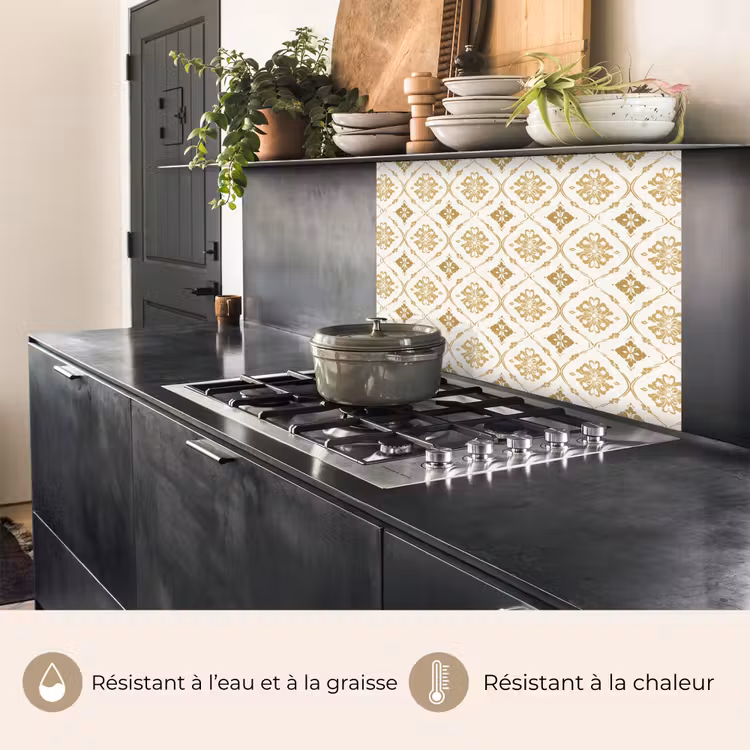Crédence cuisine - Ornement - Classique - Or — 4