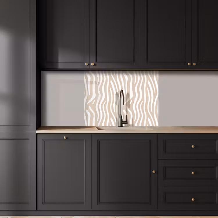 Crédence cuisine - Abstrait - Zèbre - Beige — 5