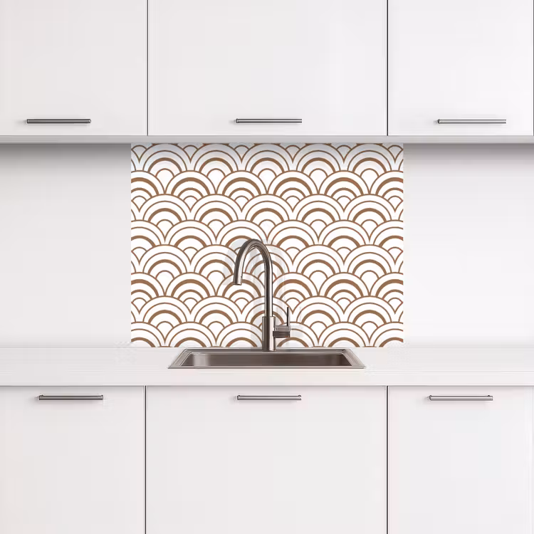Crédence cuisine - Classique - Motif - Terracotta — 3