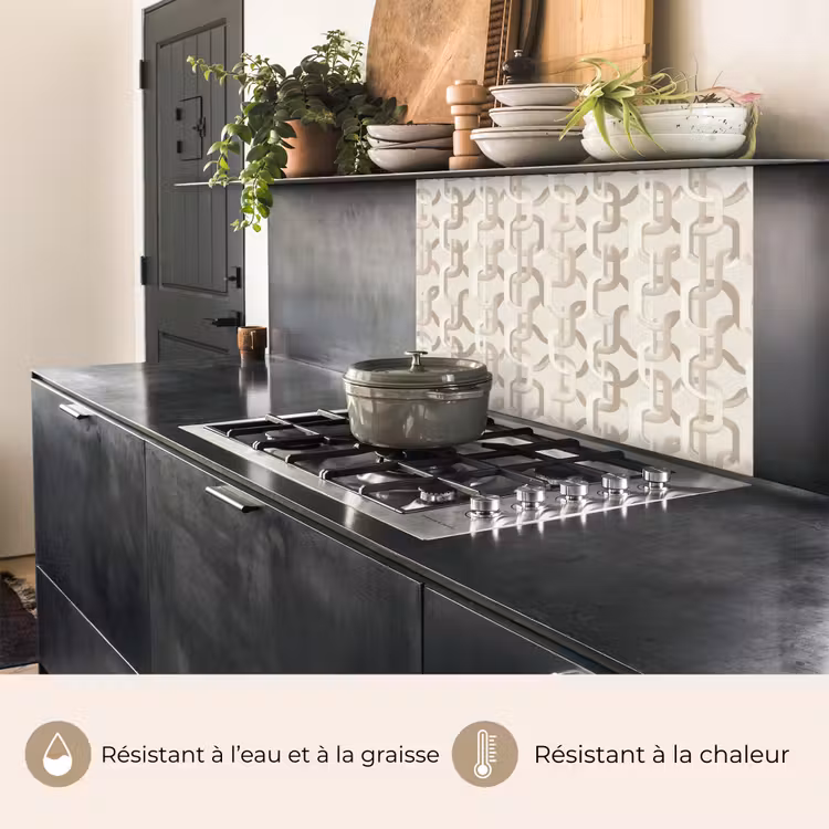Crédence cuisine - Motif - Abstrait - Beige — 4