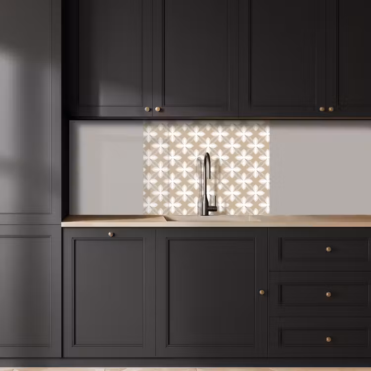Crédence cuisine - Motif - Symétrique - Beige — 5