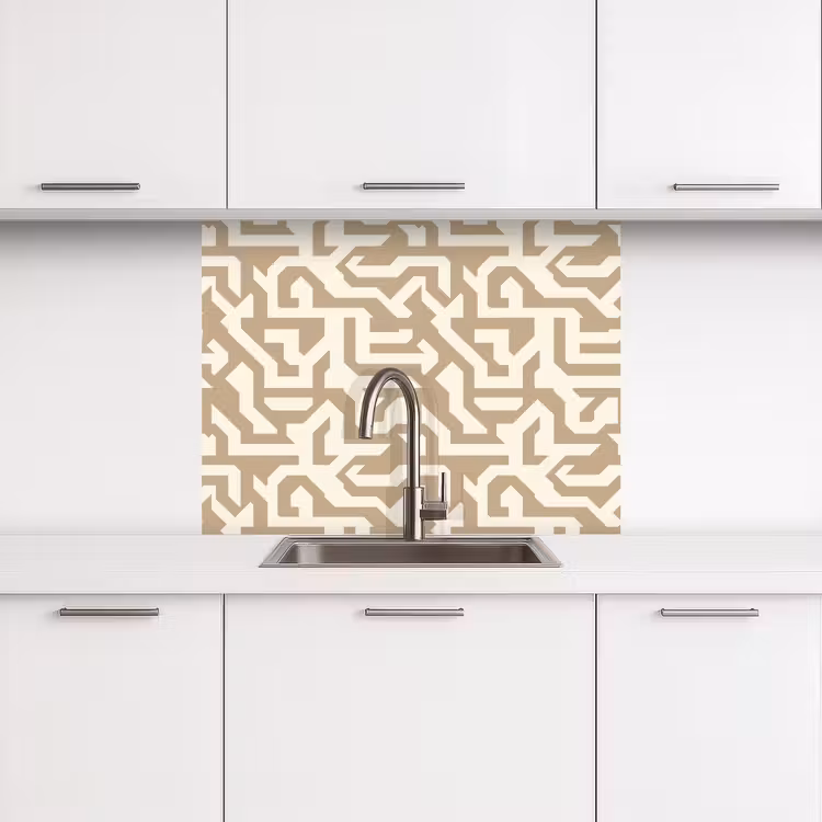 Crédence cuisine - Moderne - Abstrait - Beige — 3