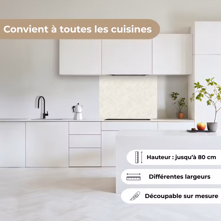 Crédence cuisine - Texture - Abstrait - Beige — 6