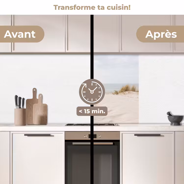 Crédence cuisine - Nuages - Paysage de dunes - Sable — 2