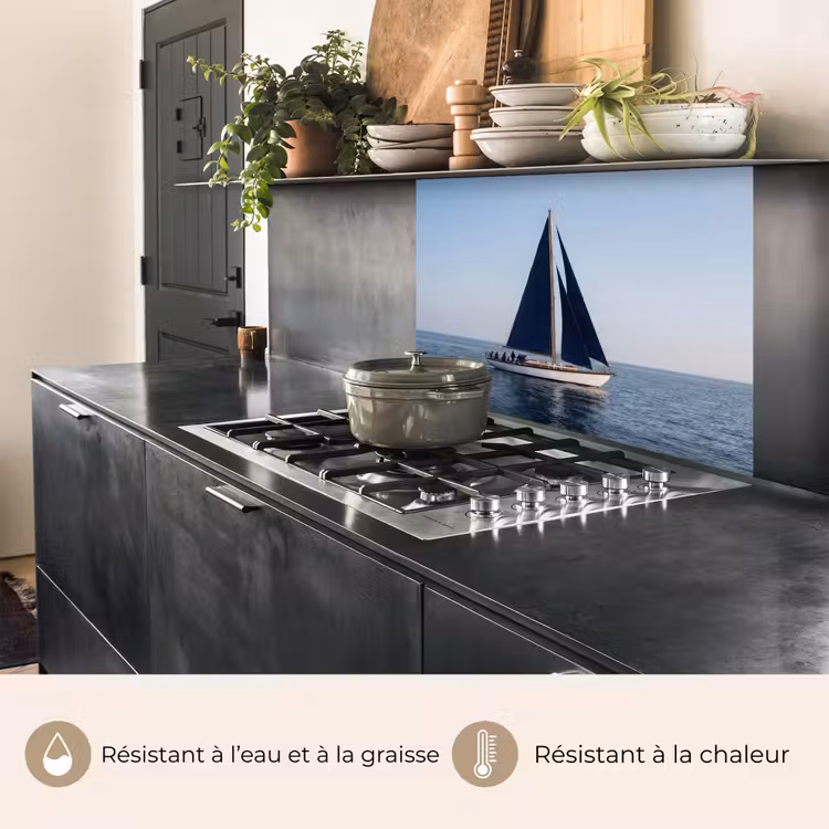 Crédence cuisine - Voilier - Mer - Bleu — 4