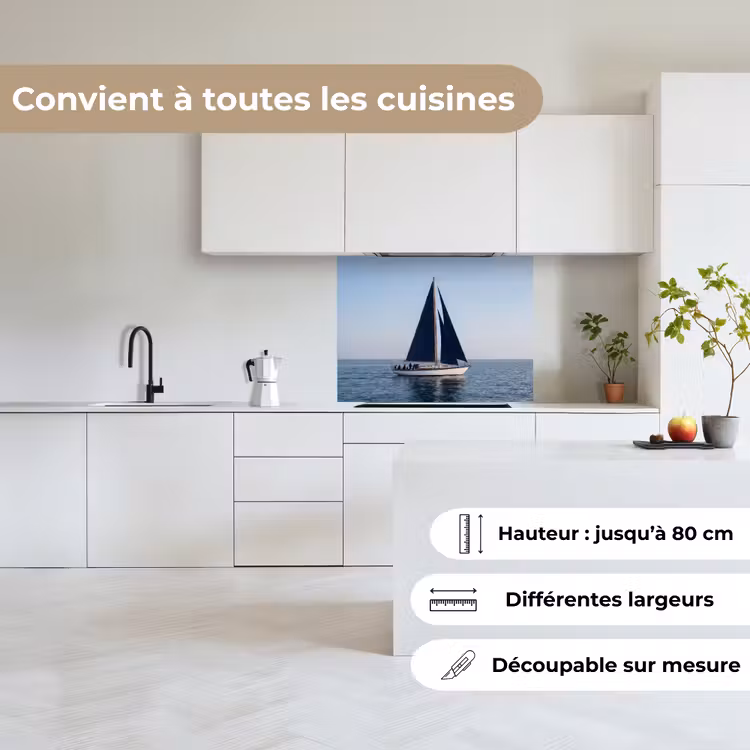 Crédence cuisine - Voilier - Mer - Bleu — 6