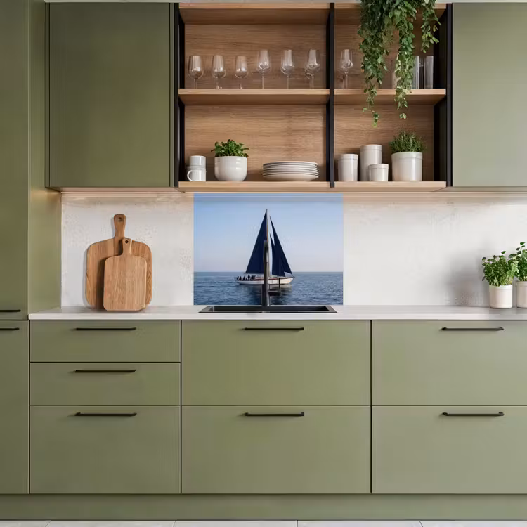 Crédence cuisine - Voilier - Mer - Bleu — 7
