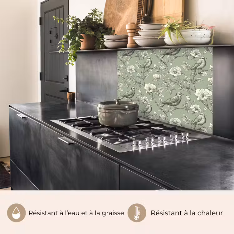 Crédence cuisine - Classique - Botanique - Vert — 4