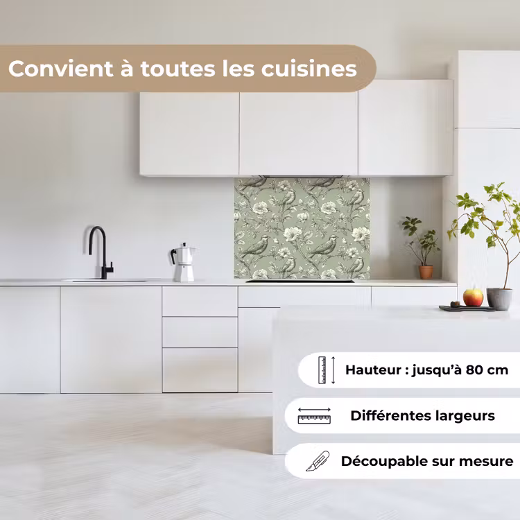 Crédence cuisine - Classique - Botanique - Vert — 6