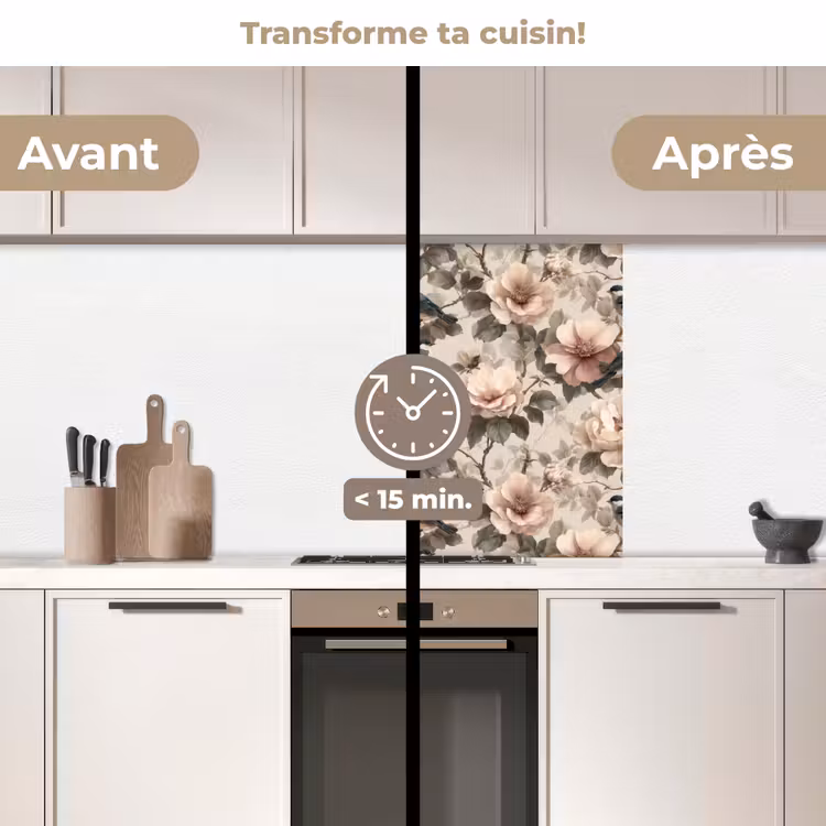 Crédence cuisine - Classique - Oiseaux - Coloré — 2