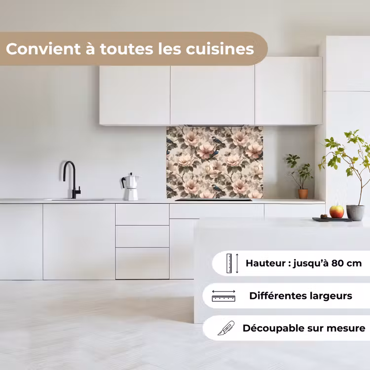 Crédence cuisine - Classique - Oiseaux - Coloré — 6