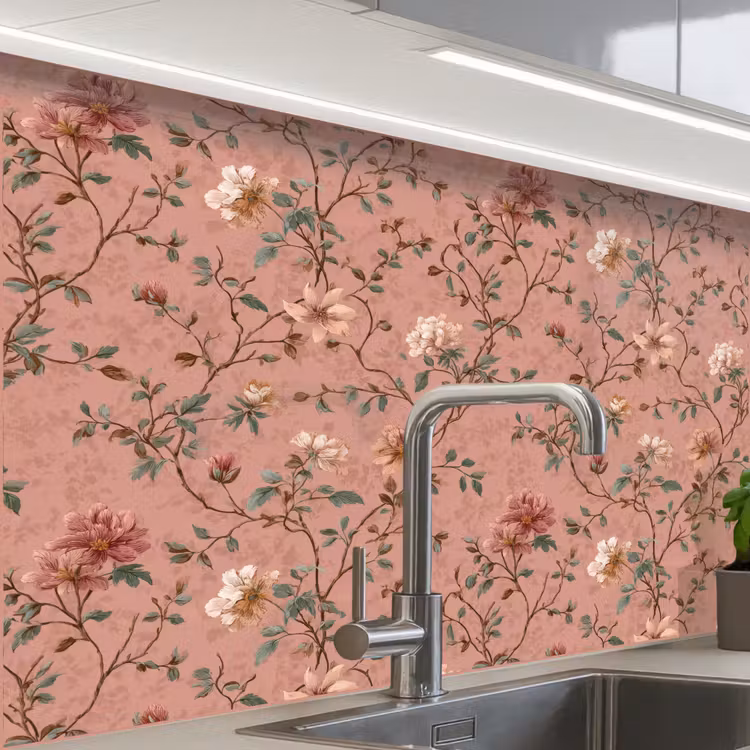 Crédence cuisine - Botanique - Fleurs - Rose — 1