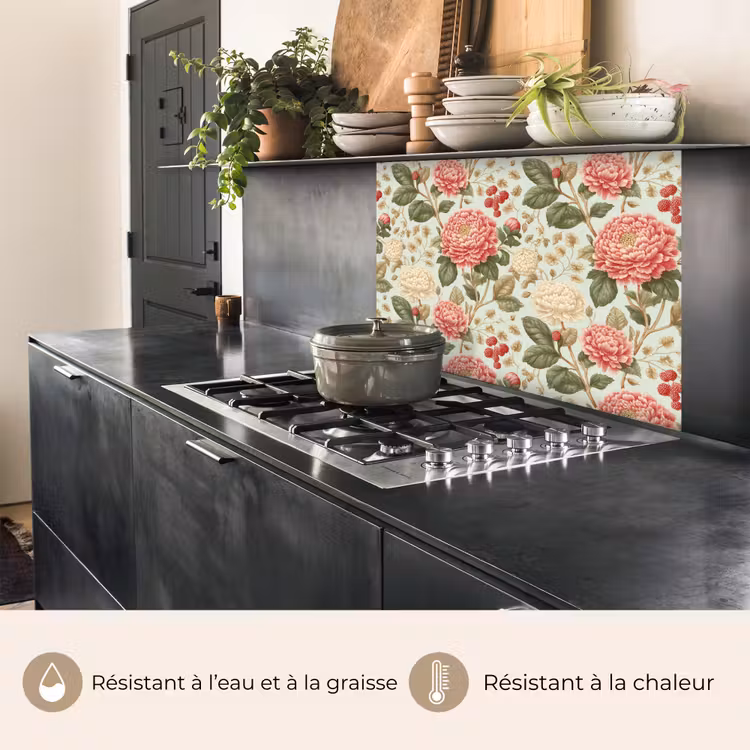 Crédence cuisine - Classique - Botanique - Multicolore — 4