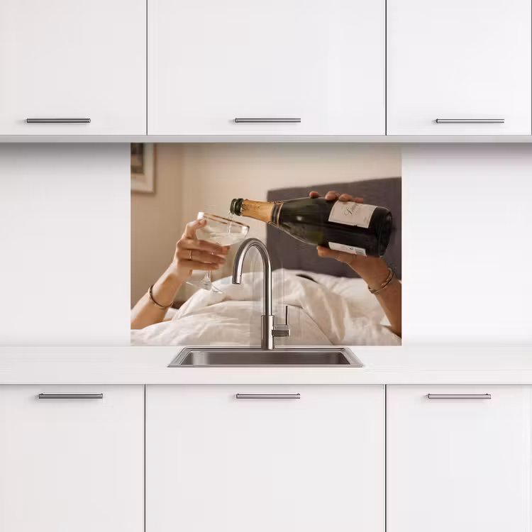 Crédence cuisine - Champagne - Lit - Bulles — 3