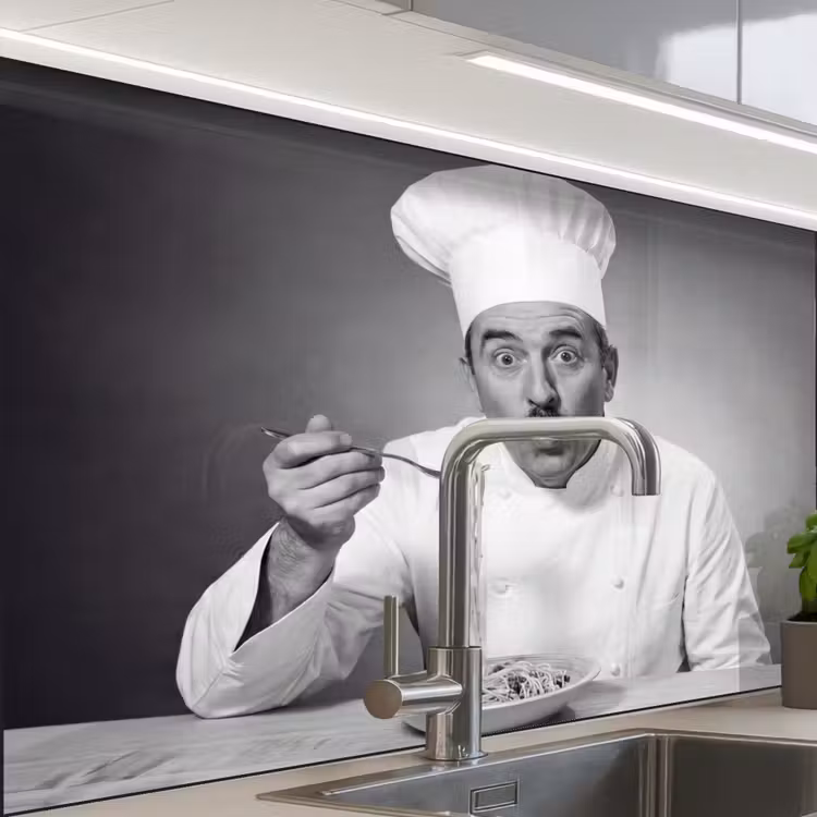 Crédence cuisine - Chef - Spaghetti - Pasta — 1