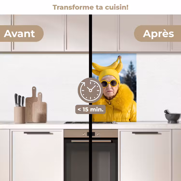 Crédence cuisine - Femmes - Bananes - Jaune — 2