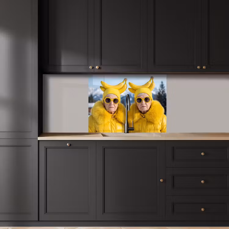 Crédence cuisine - Femmes - Bananes - Jaune — 5