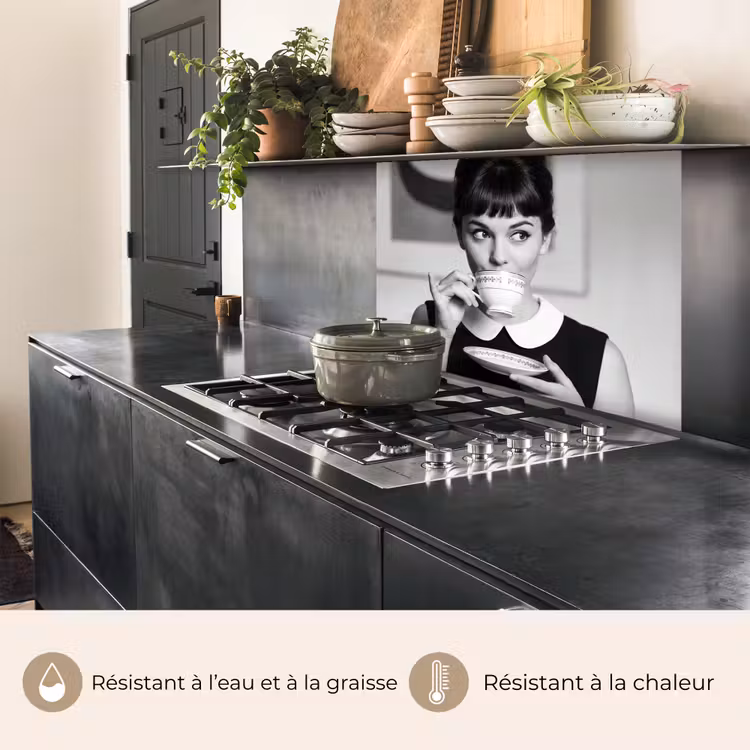 Crédence cuisine - Portrait - Thé - Femme — 4
