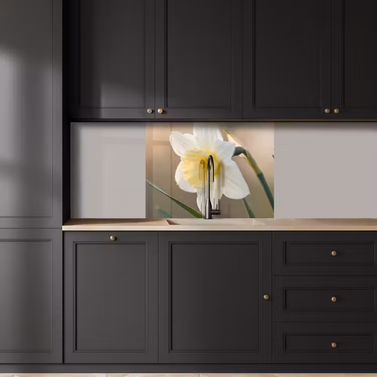Crédence cuisine - Jonquille - Fleur - Minimaliste — 5