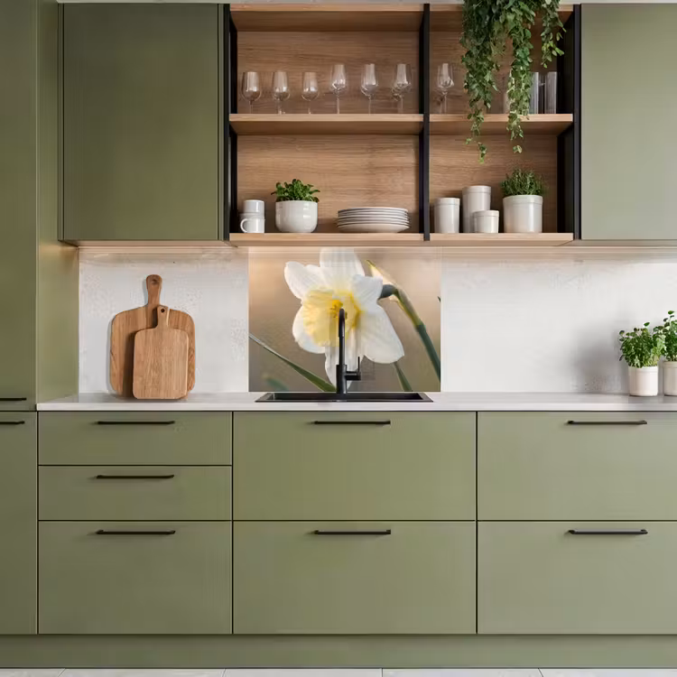 Crédence cuisine - Jonquille - Fleur - Minimaliste — 7