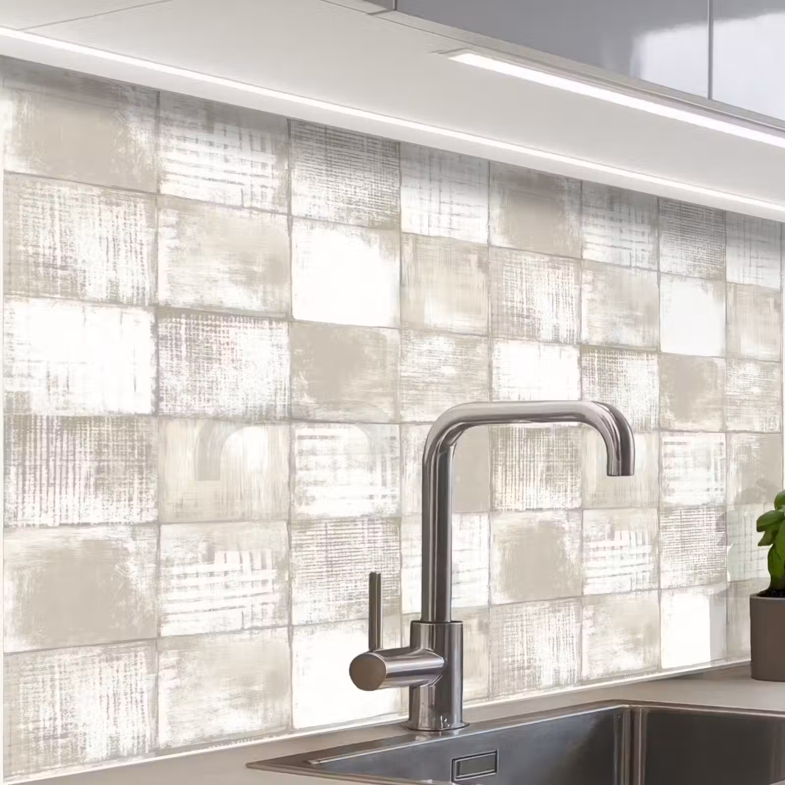 Crédence cuisine - Carrelage - Motif - Intemporel — 1