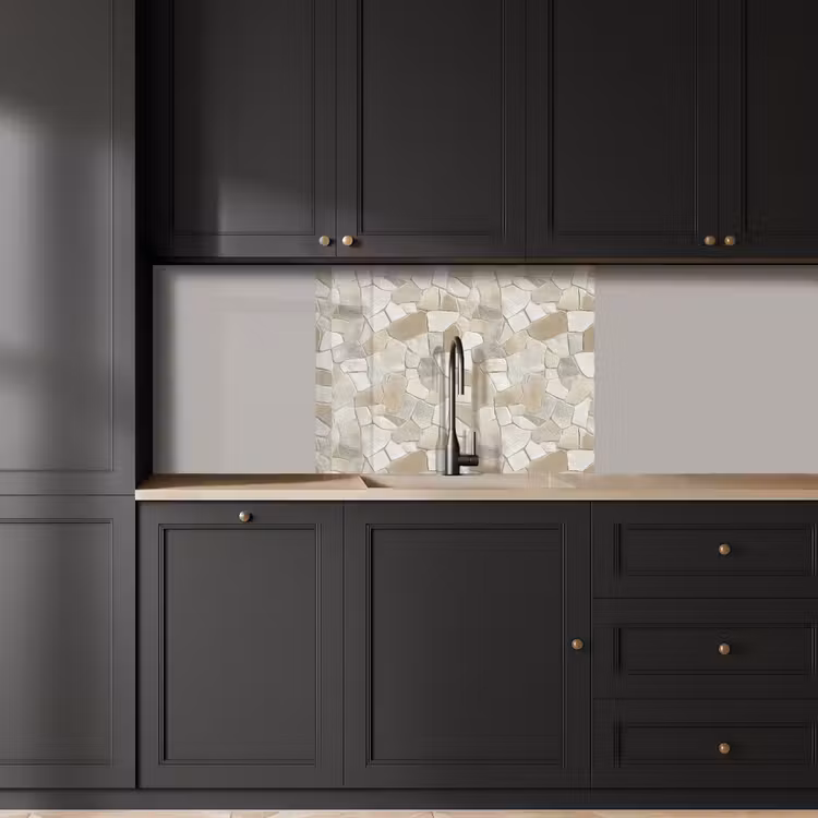 Crédence cuisine - Mosaïque - Pierres - Beige — 5