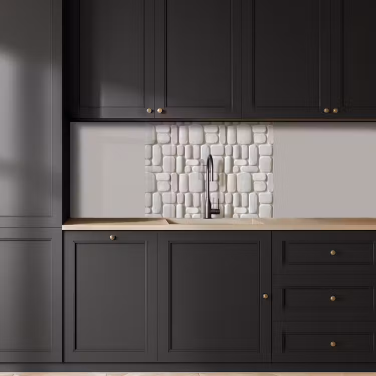 Crédence cuisine - Relief - Texture - Blanc — 5