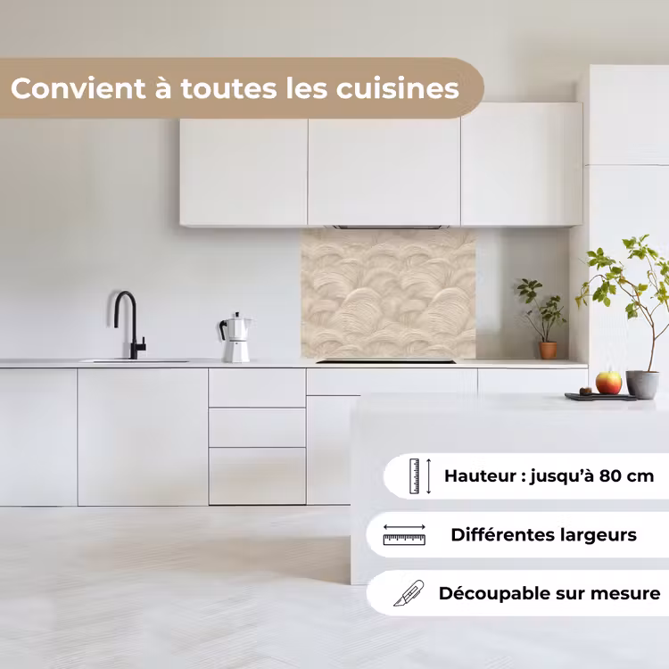 Crédence cuisine - Arches - Motif - Beige — 6