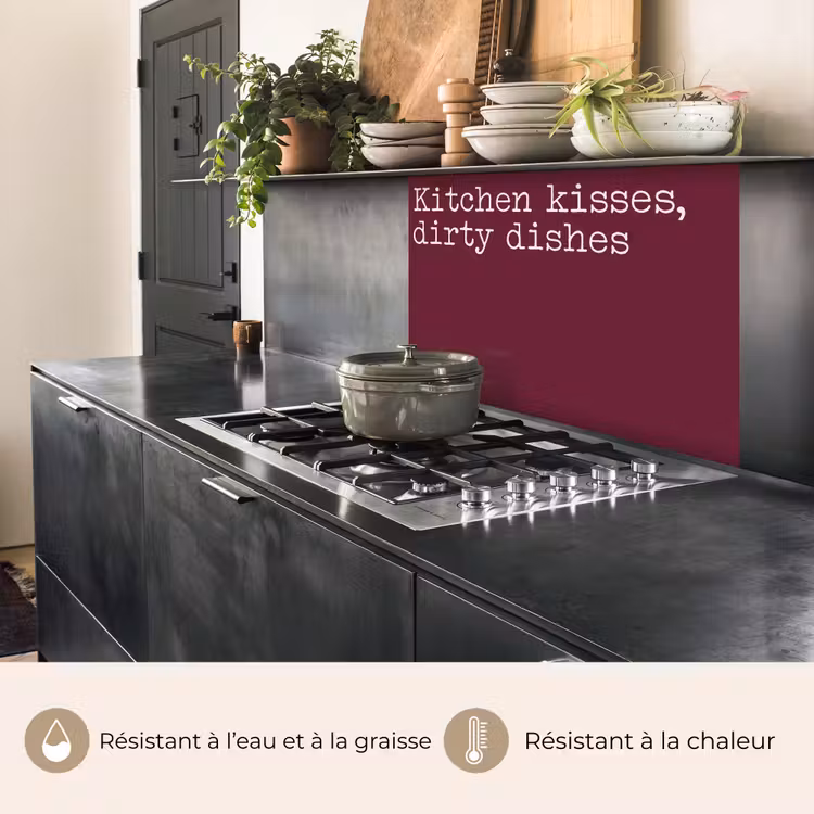 Crédence cuisine - Baisers de cuisine, vaisselle sale — 4