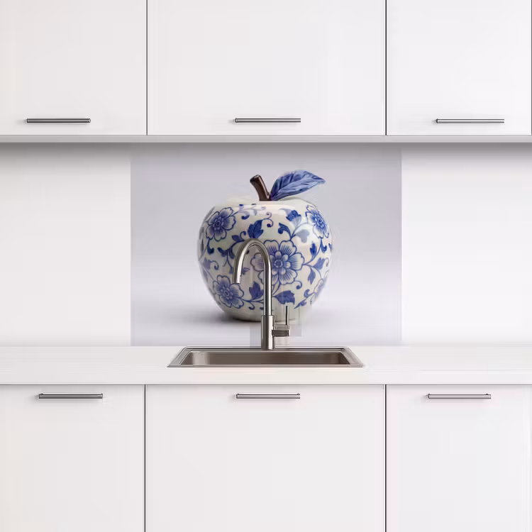 Crédence cuisine - Pomme - Bleu - Classique — 3