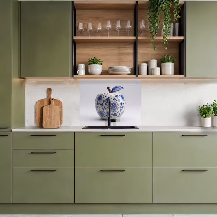 Crédence cuisine - Pomme - Bleu - Classique — 7