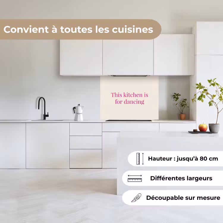 Crédence cuisine - Cette cuisine est faite pour danser — 6