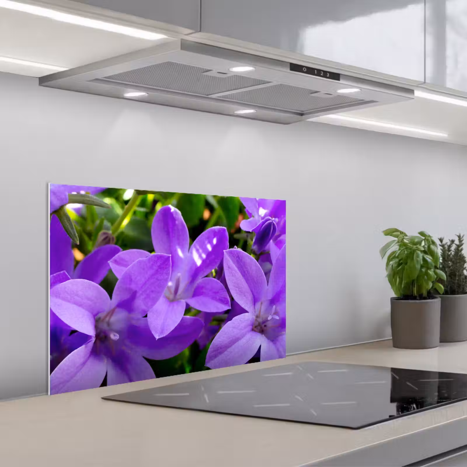 Fond de hotte - Fleurs - Pourpre - Nature — 1
