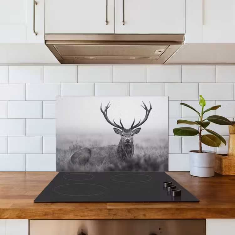 Fond de hotte - Cerf - Brumeux - Noir - Blanc — 3