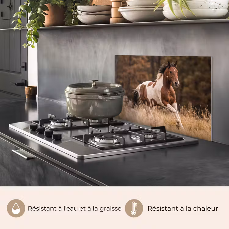 Fond de hotte - Cheval - Marron - Herbe — 2