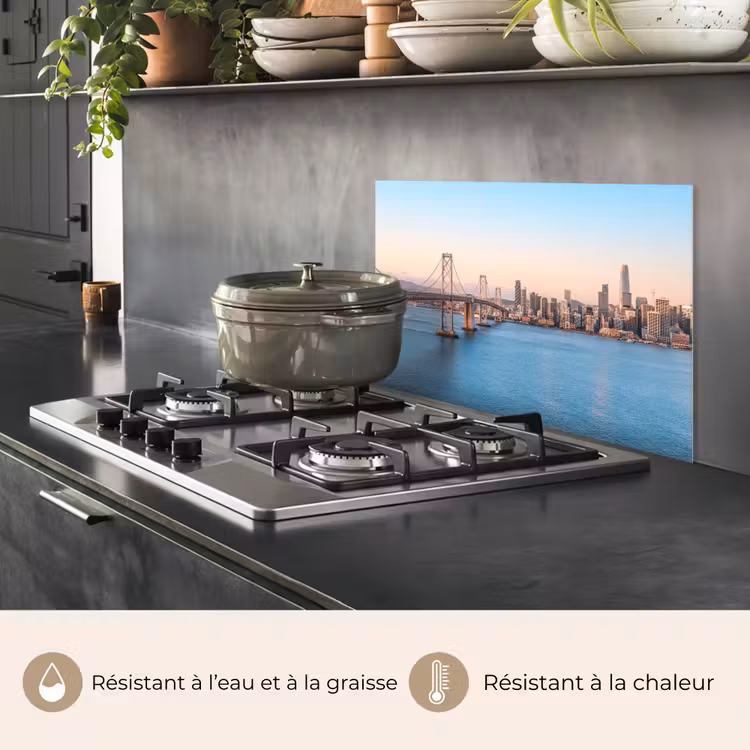 Fond de hotte - Eau - Pont - Skyline - Moderne — 2