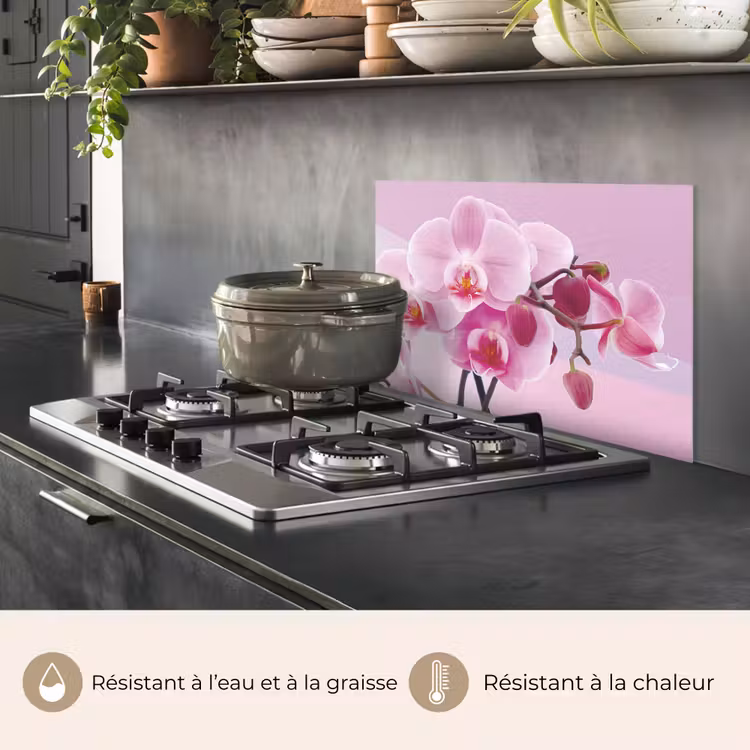 Fond de hotte - Fleurs - Orchidée - Rose — 2