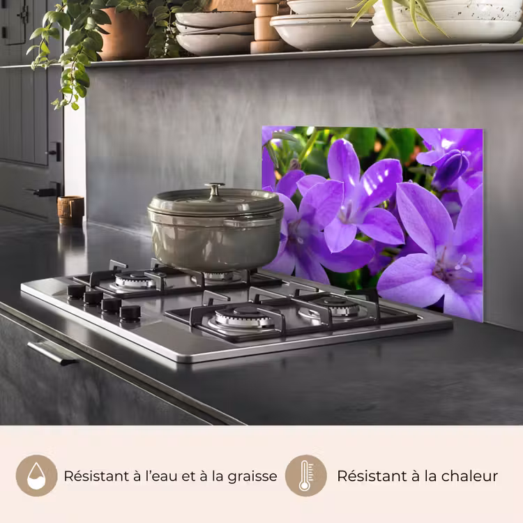 Fond de hotte - Fleurs - Pourpre - Nature — 2