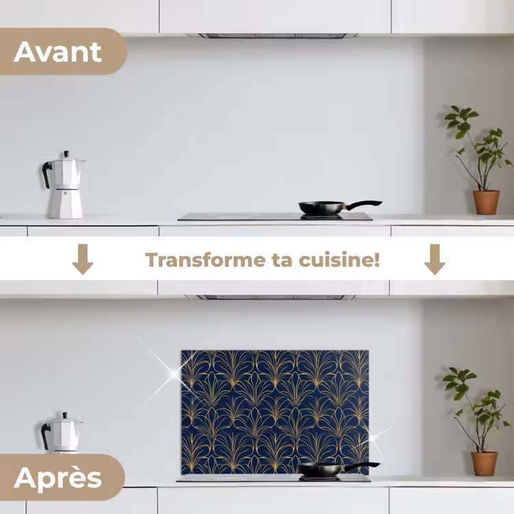 Fond de hotte - Deco - Ventilateur - Bleu — 7