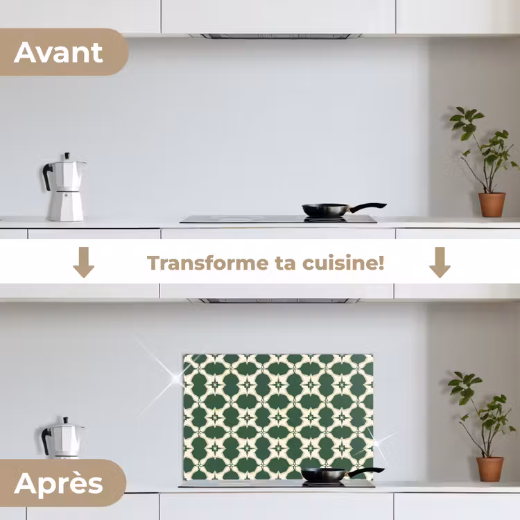 Fond de hotte - Carrelage - Classic - Vert — 7